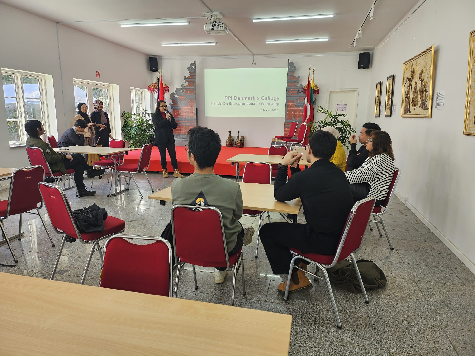 The embassy hosted the Hands on Entrepreneurship Workshop